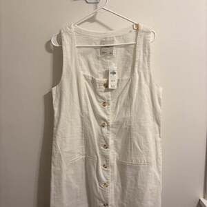 Abercrombie & Fitch The A&F Mara Linen-Blend Vest Mini Dress NWT